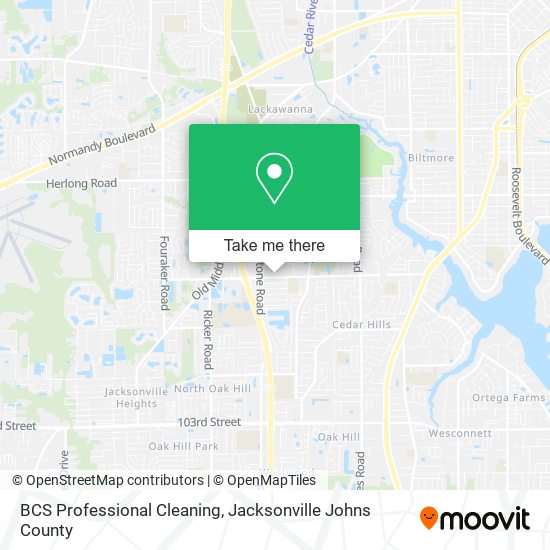 BCS Professional Cleaning map