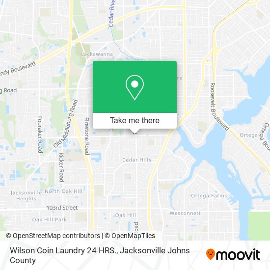 Wilson Coin Laundry 24 HRS. map