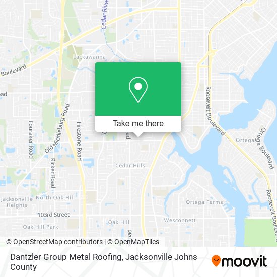 Mapa de Dantzler Group Metal Roofing