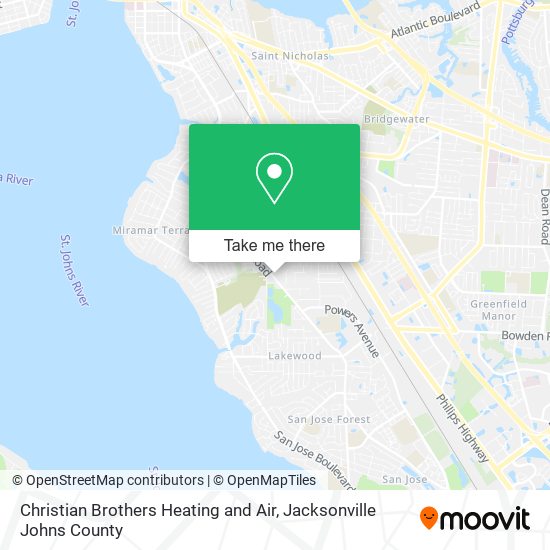 Christian Brothers Heating and Air map