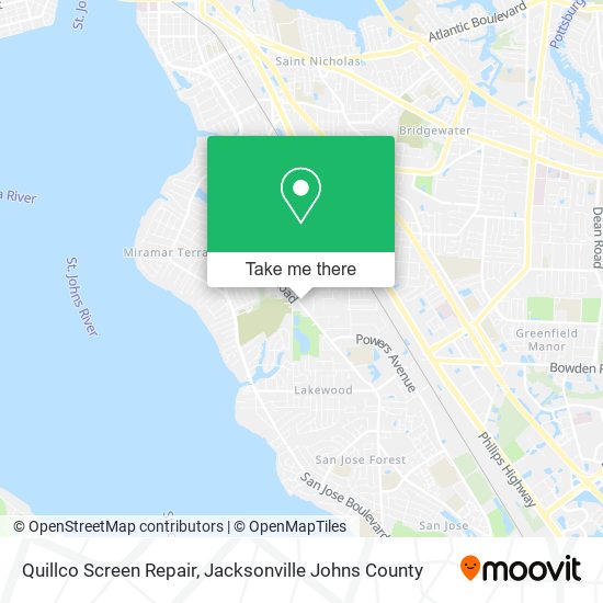 Quillco Screen Repair map