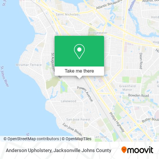 Anderson Upholstery map