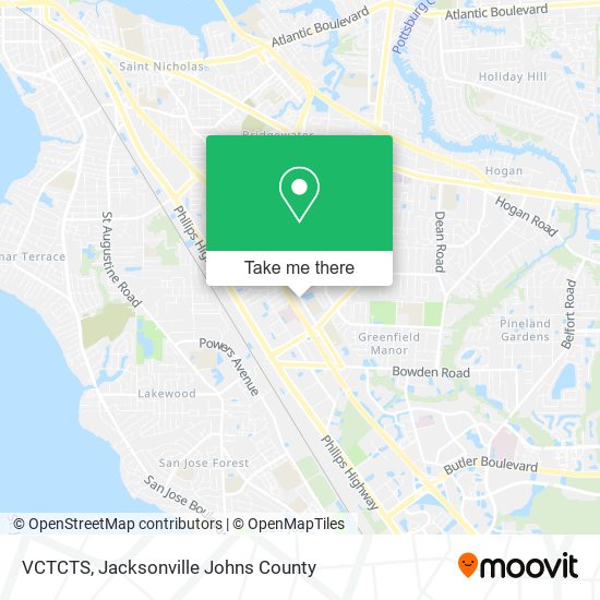 VCTCTS map