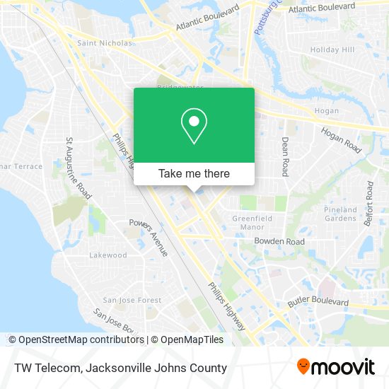 TW Telecom map