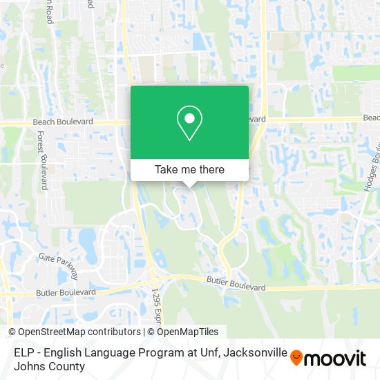 ELP - English Language Program at Unf map