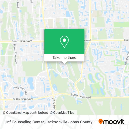 Mapa de Unf Counseling Center