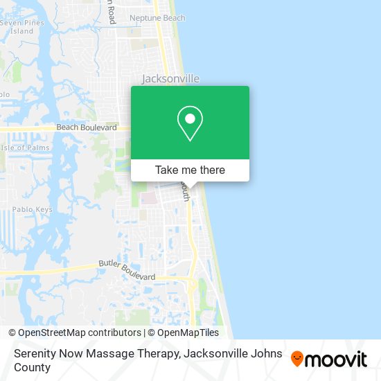 Serenity Now Massage Therapy map