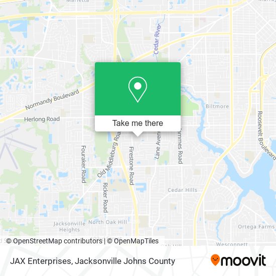 JAX Enterprises map