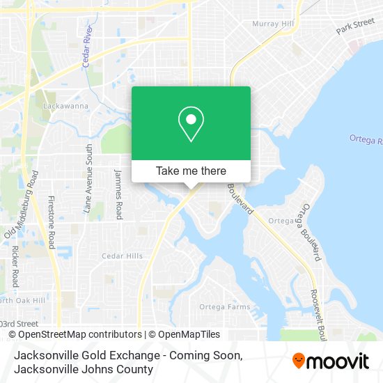 Jacksonville Gold Exchange - Coming Soon map