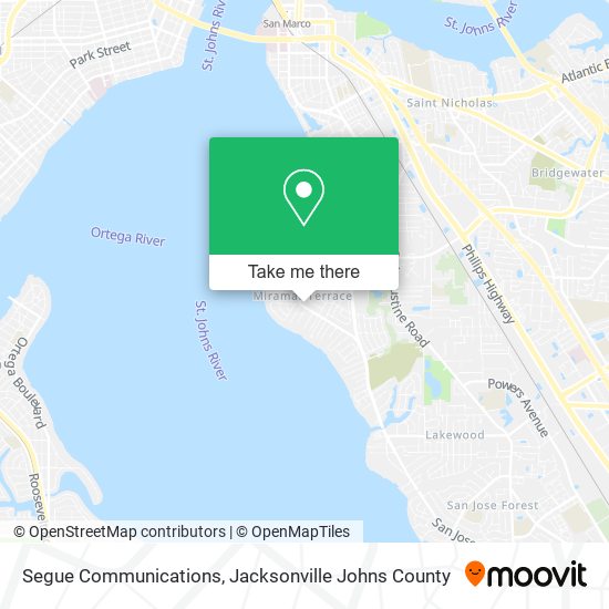 Mapa de Segue Communications