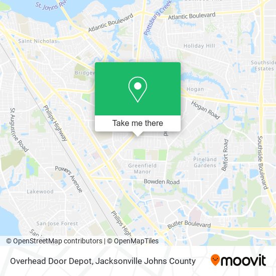 Overhead Door Depot map