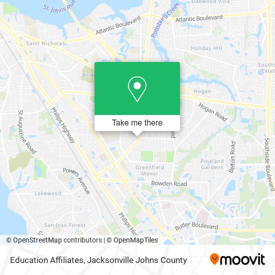 Education Affiliates map