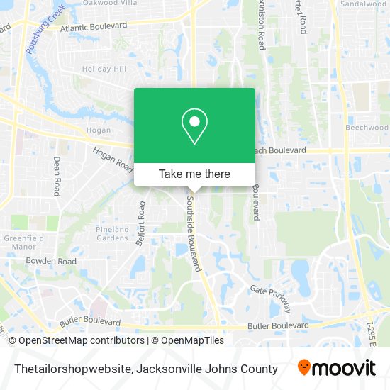 Thetailorshopwebsite map