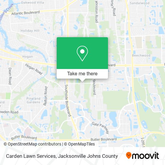 Carden Lawn Services map