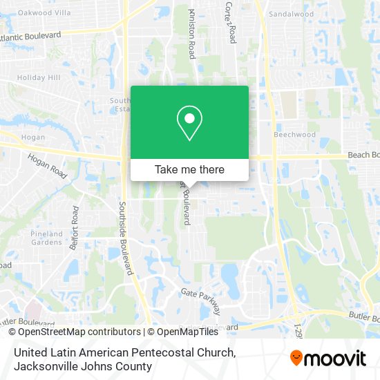 United Latin American Pentecostal Church map