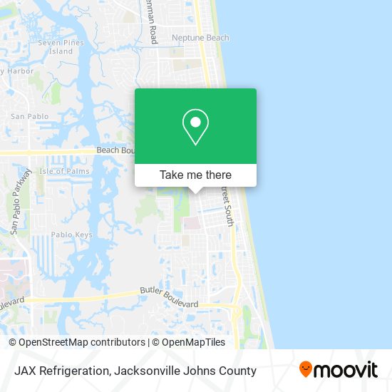 Mapa de JAX Refrigeration