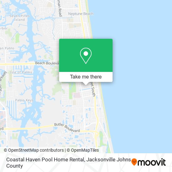 Coastal Haven Pool Home Rental map