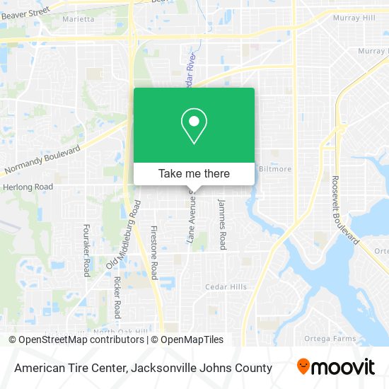 American Tire Center map