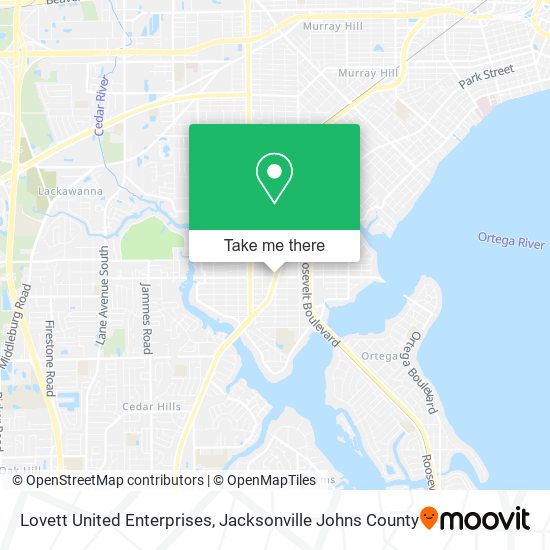 Lovett United Enterprises map