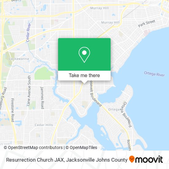 Mapa de Resurrection Church JAX