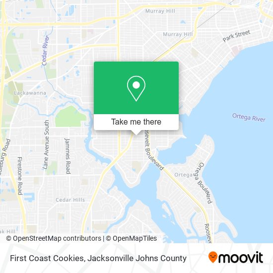 First Coast Cookies map