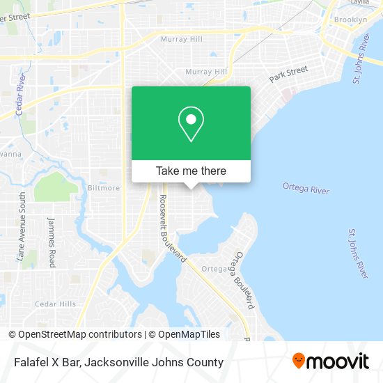 Falafel X Bar map