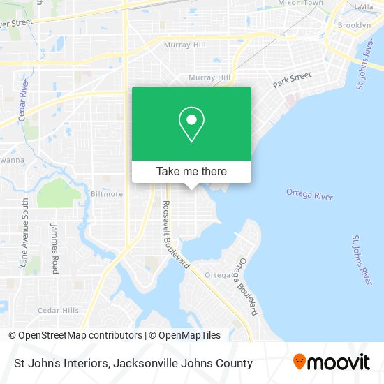 Mapa de St John's Interiors