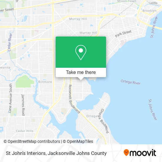 St John's Interiors map