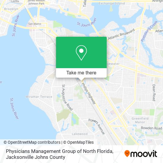 Mapa de Physicians Management Group of North Florida