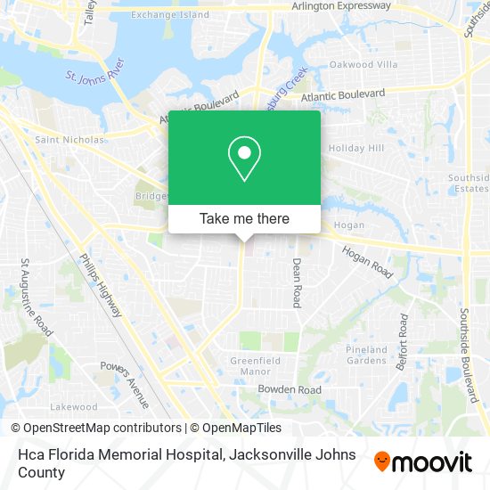 Hca Florida Memorial Hospital map