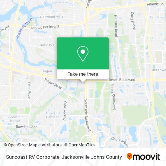 Suncoast RV Corporate map