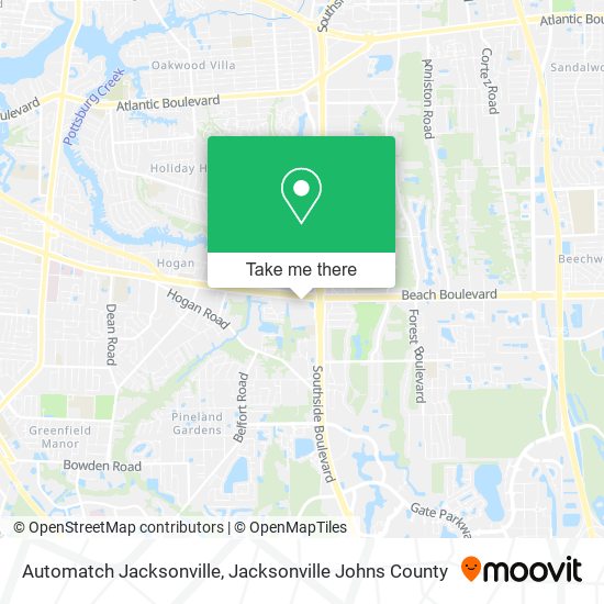 Mapa de Automatch Jacksonville