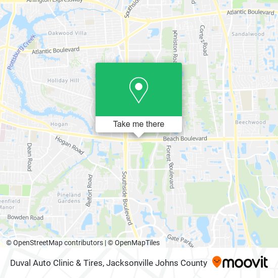 Duval Auto Clinic & Tires map