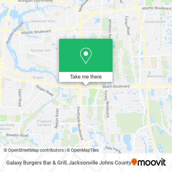 Galaxy Burgers Bar & Grill map