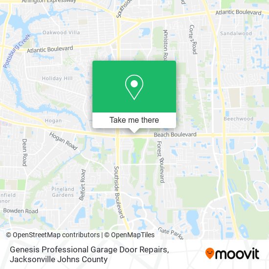 Genesis Professional Garage Door Repairs map