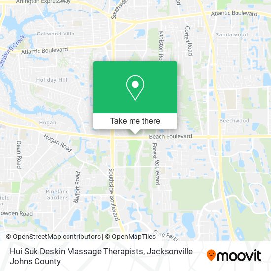 Hui Suk Deskin Massage Therapists map