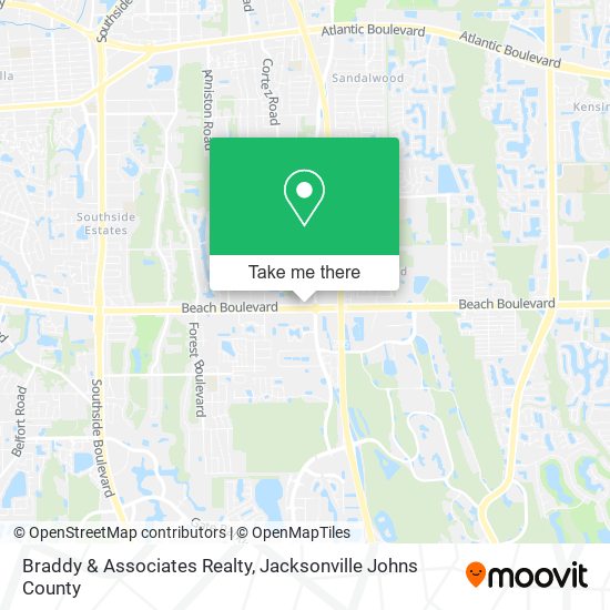 Braddy & Associates Realty map