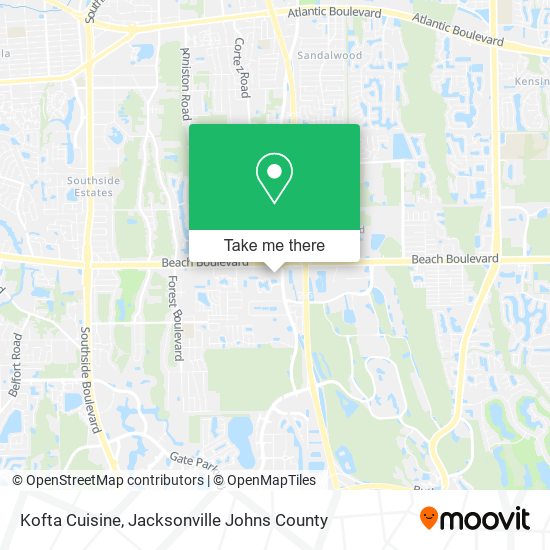 Kofta Cuisine map