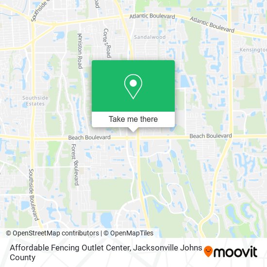 Affordable Fencing Outlet Center map