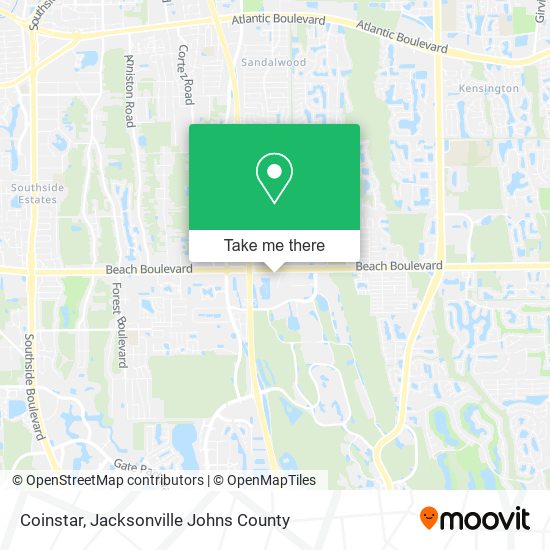 Coinstar map