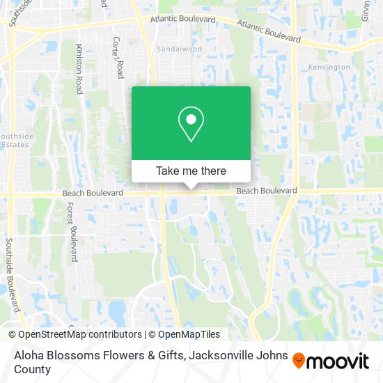 Aloha Blossoms Flowers & Gifts map