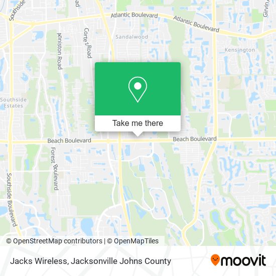 Jacks Wireless map