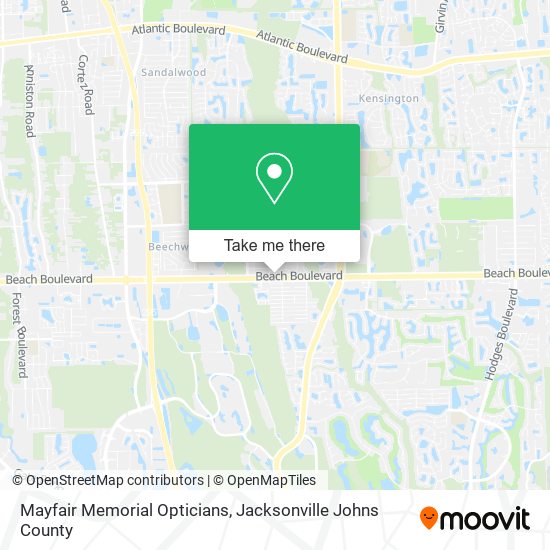 Mayfair Memorial Opticians map