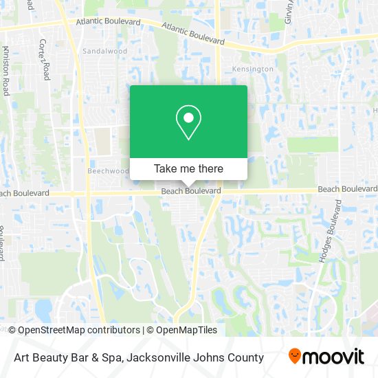 Art Beauty Bar & Spa map