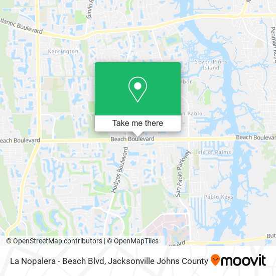 La Nopalera - Beach Blvd map