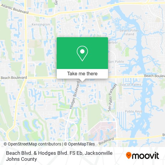 Beach Blvd. & Hodges Blvd. FS Eb map