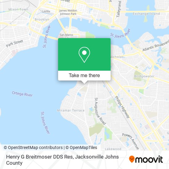 Henry G Breitmoser DDS Res map