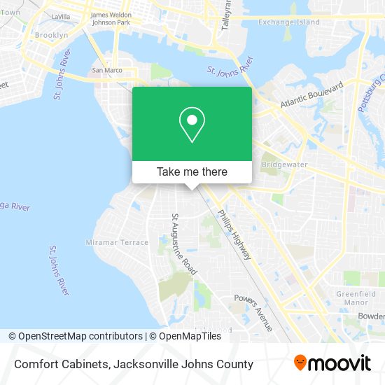 Comfort Cabinets map