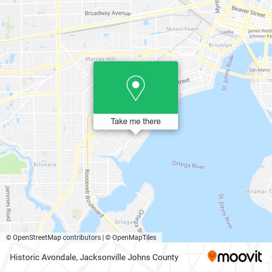 Historic Avondale map