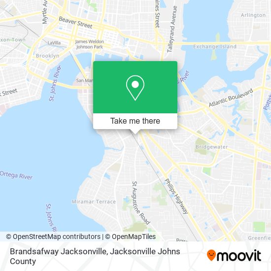 Brandsafway Jacksonville map